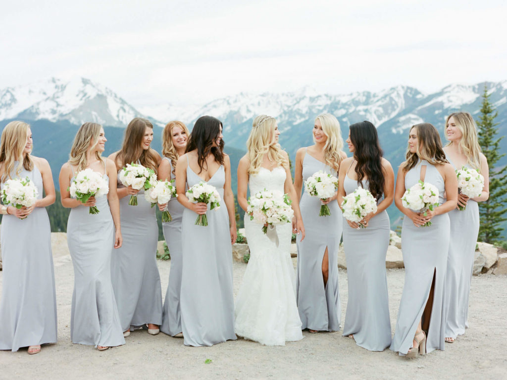 Aspen wedding film photography - bridesmaids